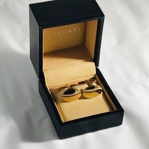 BVLGARI 18 KT Gold Cufflinks With Original Box.